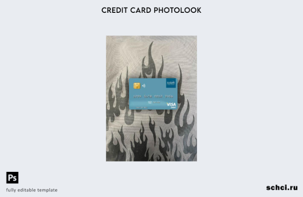 цифровая загрузка Того Ecobank Visa, дебетовая карта, фото, передний шаблон
